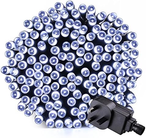 200 LED String Lights - RECESKY 20m Christmas String Light with 8 Lighting Modes - Fairy Lights for Outdoor, Indoor, Garden, Lawn, Landscape, Home, Party, Wedding Decorations (White)