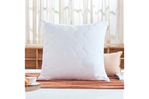 ‎SWEETNIGHT Sweetnight Kopfkissen 80x80 Kissen Waschbar Höheneinstellbares Schlafkissen Weich & Nackenstützend 1300g Polyesterholfaser Füllungen mit Reißverschluss Veganes Weiß (80 x 80 cm)