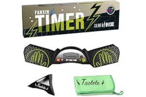 TAOLELE Timer Speed Cube, Fanxin Speed Cup Timer z bardzo czułym czujnikiem do różnych wyświetlaczy, profesjonalna lekkoatletyka, sterowanie dotykowe, timer do wyścigów prędkości, do zawodów kostkowych, na