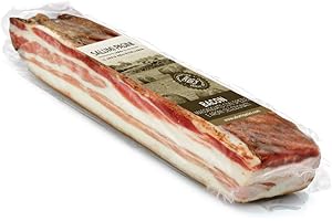 ‎SALUMI PASINI Pancetta affumicata, Italienischer bacon, Geräucherter Bauchspeck stück, Salumi Pasini, 250 gr