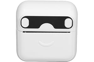 Yunir Thermo-Minidrucker, Tragbarer, Tintenloser BT 4.0 Kabelloser Taschen-Handfotodrucker, mit USB-Kabel, für Kinder Im Büro, zu Hause, für Studenten