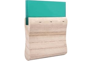 ‎TOPHOMER TopHomer Siebdruck-Rakel, Siebdruckrakel Holz-Tintenkratzer mit Holzgriff für Siebdruck, 10 cm, 1 Stück