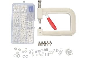 CYRANK Máquina De Ajuste Hecha A Mano De Perlas, Máquina De Ajuste De Perlas De Prensa Manual De Perlas Blancas, Máquina De Ajuste De Perlas Manual De Posicionamiento Preciso De Perlas Para Manualidades De B