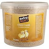 Extra Select Chick Crumbs Complete Chick Feed Tub, 5 Litre