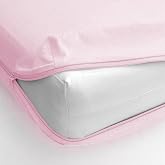 Super Mundo &ndash; Mattress Cover with Zip, 80 x 190/200 cm, Mattress Protector, Breathable, Anti-Dust Mite Absorbent (Pink, Bed 8