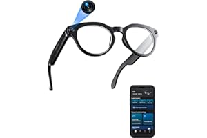 Orpnkna Smart Glasses with Camera and Bluetooth, 8MP 32GB 1200P HD Video Recording, Real-Time Translation & Voice Assistant, Open-Ear Bluetooth Audio for Vlogging, Travel & Meetings