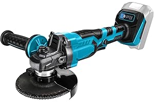WingFly Smerigliatrice Angolare a Batteria per Makita 18V, Smerigliatrice Professionale, 125 mm, Motore Brushless, Protezione Disco, per Taglio, Smerigliatura, Lucidatura