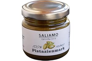‎SALIAMO 100% reines Pistazienmark aus Bronte, Pistazienpaste zum Backen, zur Eisherstellung, Pistazieneis Basis, als Pistazienpesto, 100% Pistazienkerne | Saliamo