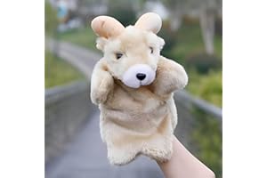 LOMTRATS Hund, Kaninchen, Elefant, Taube, Drache, Ziege, Koala, Panda, Bär, Schaf, Kuh, Handpuppen, Plüschtiere, Spielzeug für fantasievolles Rollenspiel, Geschichtenerzählen, Geschenke für Kinder