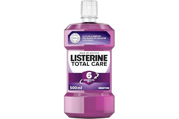 Listerine, Bain de Bouche Quotidien Total Care 6 en 1 (bouteille de 500 ml)