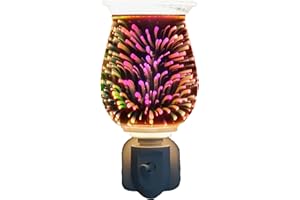 Cello 3D Infinity Plug In Electric Melt Burner - Wax Melt Burner & Oil Burner. New Home Gifts, Home Decor, Room Decor, Bedroom Accessories & Office Accessories. Electric Diffuser with Light Bulb.