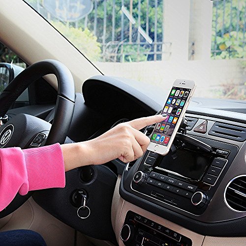 iVoler Porta Cellulare Auto per CD Slot-Porta Cellulare Magnetico Universale da Auto per CD Slot, Supporto Auto Smartphone **360 Gradi di Rotazione** per iPhone X / 8 / 8 Plus / 7 / 7 Plus / 6(s) / 6(s) Plus / SE / 5s / 5, Samsung Galaxy S9 / S9+ / S8 / S8+ / S7 / S7 Edge / S6 / S5 / J5 / A5, Asus Zenfone 3 / 4, Huawei, Google Nexus, LG, Nokia, Blackberry, Xiaomi, Lenovo, HTC, ecc.