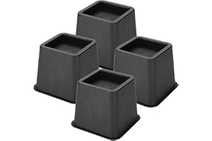Estink sänghöjning, PP, 4 st/set för möbler, 7,6 cm, för soffa, litet rum eller studentrum, 120 x 90 mm