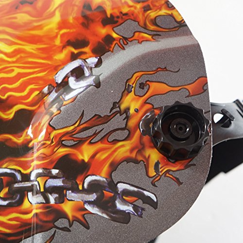 Schweißen Helm Maske Kopf Kappe Schützende Sonnenenergie Auto Verdunkelung für Arc Mig WIG Schweißer Plamsma Cutter LY500A Fire Style - 4