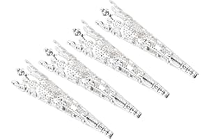 M METERXITY 4Stk Corsagen Dekorationshalter – Legierungs Broschen Nadel Vase Anwendbar Hochzeits Corsage/Partys/Basteln Blumen (1.65" Silberton)