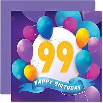 thumbnail image 2 of MAGJUCHE Black 99th Birthday Card, Laser Cut Glitter Woman Man Age 99... 2 of 13