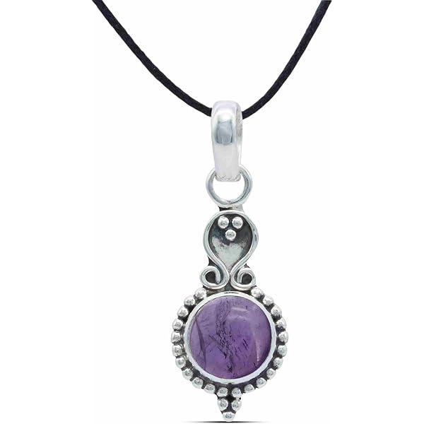 Mantraroma Kette Mit Anhänger DALIRI Aus 925 Silber Mit Granat Facettiert ( Kettenanhänger Uns Kette), 925 Sterling