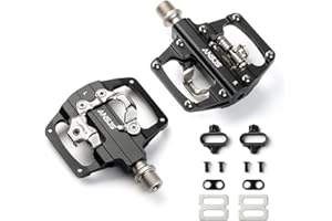 ANSJS Pedali per mountain bike, in alluminio, con cuscinetti a sfera industriali, 9/16 pollici, pedali per bici da corsa, piattaforma per e-bike, mountain bike, BMX, trekking