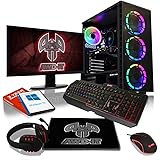 ADMI Gaming PC Package: Ryzen 3200G 4.0Ghz Quad Core / 8GB Ram/GTX 1050Ti 4GB with 24 Inch LED Monitor, 7 Colour…