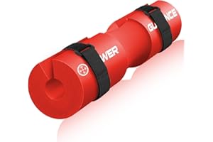 POWER GUIDANCE Barbell Squat Pad - Neck & Shoulder Pad di protezione - Grande per squat, affondi, slanci Hip, sollevamento pesi e altro - Montare 50mm Sbarre olimpici Perfectly