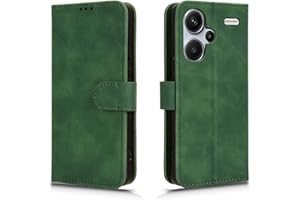 PEIYE Funda para Xiaomi Redmi Note 13 Pro Plus 5G (Pro+), Carcasa con Tapa, Case Cover Libro Billetera de Cuero PU, Antigolpes, Función de Soporte, Ranuras para Tarjetas y Cierre Magnético, (Verde)