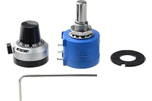 WMYCONGCONG 1 Stück 10K Ohm Einstellbare Präzisionspotentiometer mit 10 Drehknöpfen 3590s-2-103l