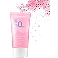 Sakura Sun Cream SPF 50, Sunscreen SPF 50 Sun Protection Over Makeup, SPF 50 Face Moisturiser Non-Greasy + Lightweight, With Hyaluronic Acid & Centella Sunscreen Against UVA & UVB,