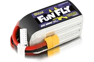 Tattu 6S Lipo Batterie 1300mAh 22.2V 100C Lipo Batteria RLine Series Pack con connettore XT60 è adatto per Drone da corsa quadricottero da corsa FPV