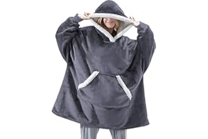 MEBIUSYHC Oversized Hoodie Blanket, Super Soft Cozy Warm Comfortable Giant Hoodie, Huge for Women, Girls, Adults, Men, Boys