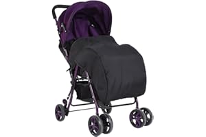 ZERODIS Impermeabile Universale Bambino Passeggino Carrozzina Passeggino Coccolino Coperta Antivento Caldo Anti-calci Nido Dormiente(Black)