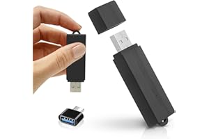 POLICE TECH P USB Audio Recorder 288 Hours | Digital Voice Note-Taker for Meetings, Lectures & Memos | Long Battery Life | Hands-Free & Continuous Recording | Plug & Play USB File Transfer