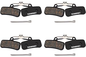 4 Pares SOMMET Pastillas Freno Disco Semi-metálico para Shimano Saint BR-M810 M820 Zee BR-M640