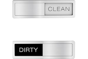 CAIHINIER Aimant pour Lave Vaisselle Dirty Clean,Dishwasher Magnet Clean Dirty Sign,Indicateur Clean Dirty avec Fonction Coulissante, Résistant Aux Rayures, Dirty Clean Sign Dishwasher pour Réfrigérateur
