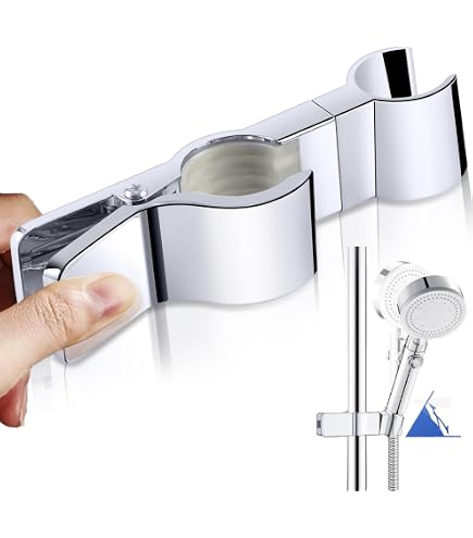 Verstellbarer Duschkopfhalter Für Gleitstange – Universell 19–25 Mm, 360° Drehbar, ABS-Material