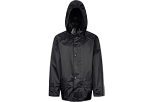 Wetplay Waterproof Rain Jacket for Kids Childs Childrens Boys Girls with Hood Lightweight Raincoat