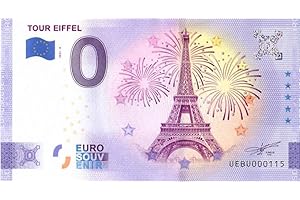 0 EURO SCHEIN Banconota da 0 Euro Francia · Parigi · Torre Eiffel · Tour Eiffel ·Souvenir Zero €