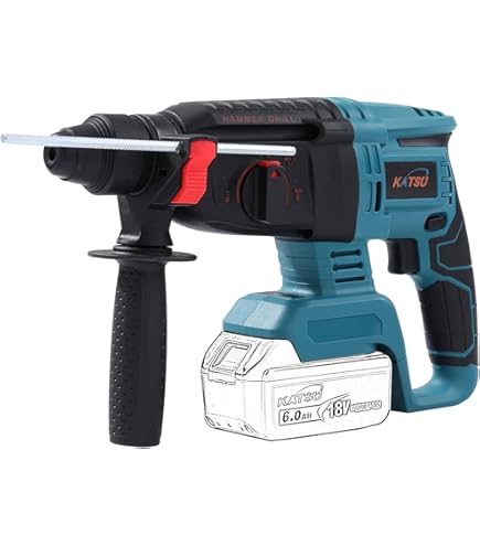 Trapano A Percussione Senza Filo KATSU FIT-BAT 21V Brushless - 10mm Mandrino, 2 Velocità, Senza Batteria - Foto 9