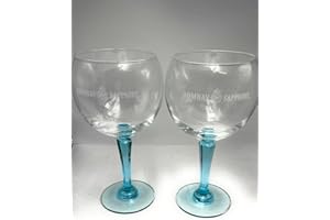 Bombay Sapphire Gin 2 copas de globo de cristal