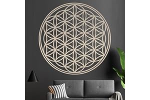 ‎KIWISTAR Kiwistar Blume des Lebens - Baum Wandtattoo in 6 Größen - Wandaufkleber Wall Sticker - Dekoration, Küche, Wohnzimmer, Schlafzimmer, Badezimmer