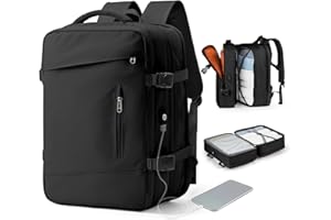 BJLFS Ryanair Bagaż podręczny 40x25x20 Plecak Bagaż podręczny pod siedzeniem, plecak na bagaż podręczny nad plecakiem Bagaż podręczny Plecak podróżny samolotem z przegrodą na laptopa Torba weekendowa