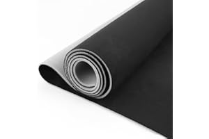 Kefly Black Suede Headliner Fabric 54" L × 60" W with Foam Backing, Automotive Interior Auto Roof Replacement Material for Car, SUV, Boat, Pickup, Truck, RV, Home Repair