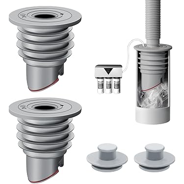 StopShroom Universele stop plug voor badkuip badkamer en aanrecht afvoer siliconen wit, standaard