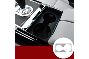 YIWANG ABS Chrome Car Interior Water Cup Cover Pannel Holder Frame Trim For RangeRover Evoque 2019 2020 Accessories