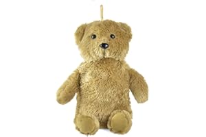 Habigail Hot Water Bottle with Novelty Plush Super Soft Cover Premium Natural Rubber 1 Litre Hot Water Bag - Helps Provide Warmth and Comfort (Teddy Bear)