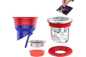 2 Piezas Valvula Antiolores Ducha WISIRENT, 33-52mm Desague Antiolores Antiolores Piso Desagüe de Ducha, Núcleo de Drenaje de Suelo Desodorante Tapon Ducha Olores, Desagüe Ducha para Desagüe Suelo