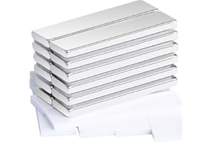 Aenienoe Magnesy neodymowe, samoprzylepne, mocne, duże, prostokątne, 40 x 10 x 3 mm, magnesy samoprzylepne do tablicy magnetycznej, szafki kuchennej, gospodarstwa domowego, biura, rzemiosła, 12 sztuk