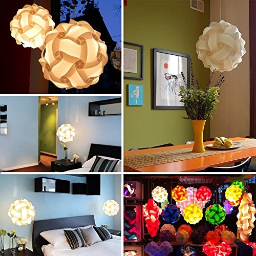 Lampe Schatten Puzzle – Puzzle light – Schatten Jigsaw IQ Light – Deckenlampenschirm – Moderne Pendelleuchten – Flat Pack Eigenmontage . (Large) - 5