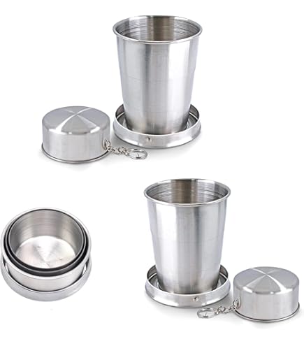 Camping serviesset, serviesset bestaande uit bord, beker, vork, lepel en mes, 8-in-1 serviesset