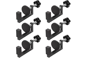 NQEUEPN 6pcs Patio Furniture Clips, 3.94x1.97x1.58in Adjustable Wicker Clamps Aluminum Alloy Black Outdoor Furniture Clips Sectional Connector Wicker Patio Clips for Home Outdoor Furniture Accessory