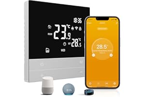‎AVATTO AVATTO Thermostat für Wasser Fußbodenheizung Smart WiFi Thermostat Programmierbar Raumthermostat Unterstützen Alexa, Google Home Sprachsteuerung und Smart Life App Fernbedienung (2.4GHz-WiFi)